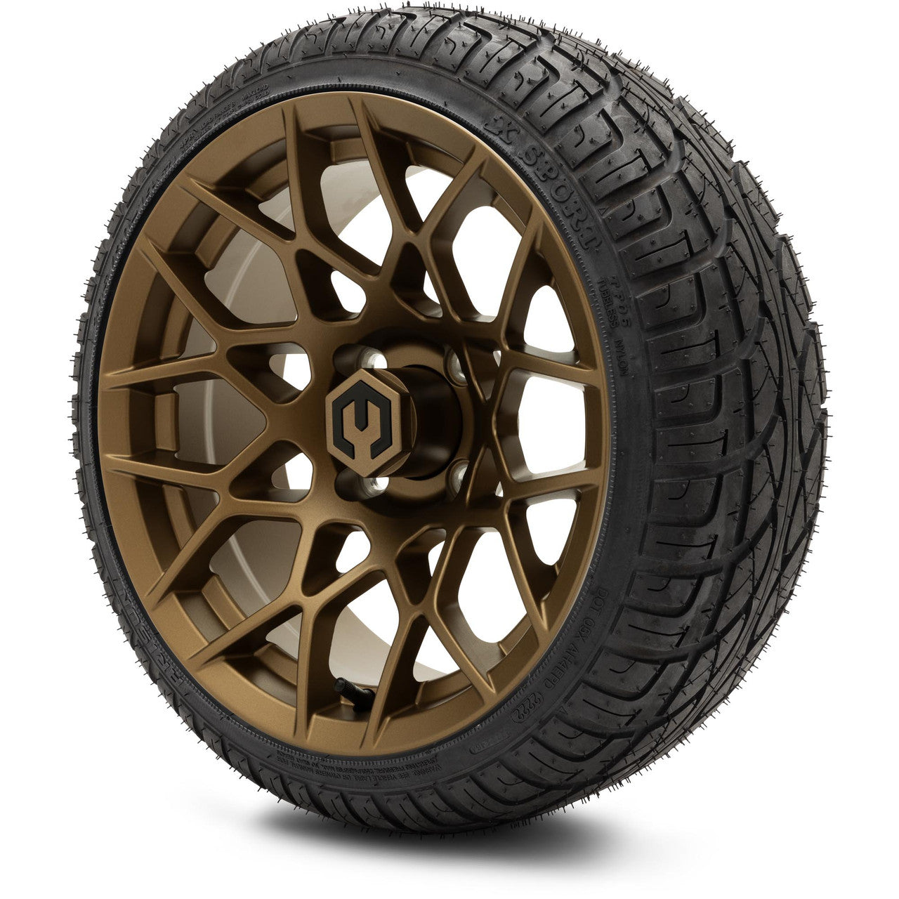 MODZ® 14" Blitz Matte Bronze Wheels & Street Tires Combo