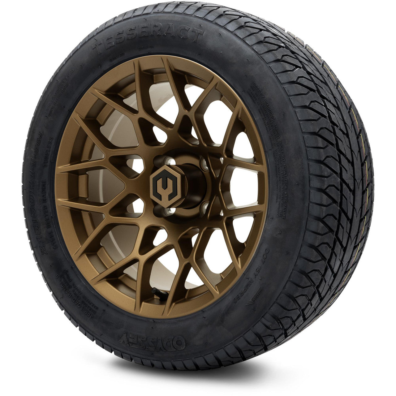 MODZ® 14" Blitz Matte Bronze Wheels & Street Tires Combo