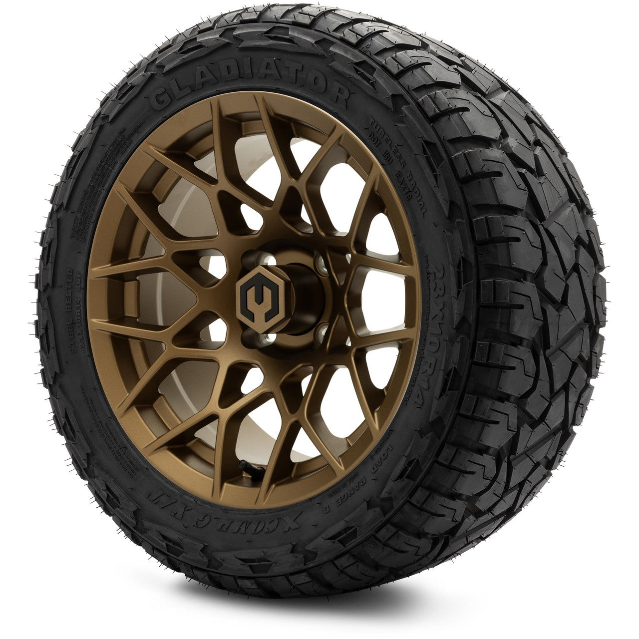 MODZ® 14" Blitz Matte Bronze Wheels & Off-Road Tires Combo