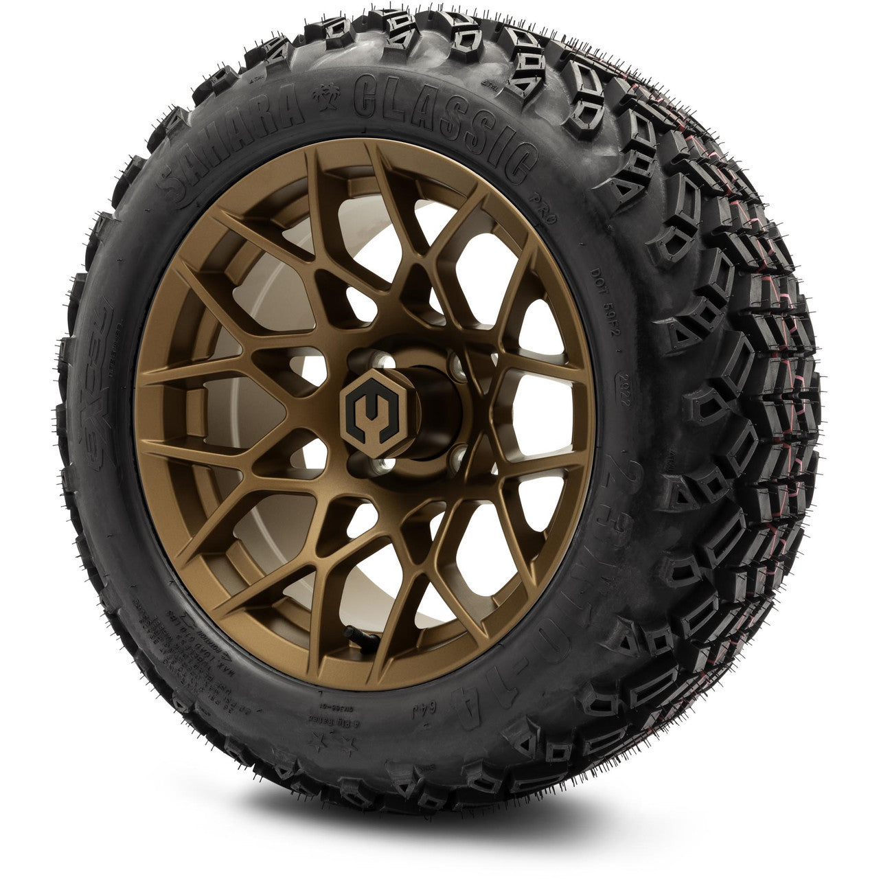 MODZ® 14" Blitz Matte Bronze Wheels & Off-Road Tires Combo
