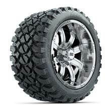GTW® Tempest Chrome 14 in Wheels with 23X10-R14 Nomad Steel Belt Radial All-Terrain Tires - Full Set