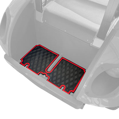 Xtreme Bag Well Mats for EZGO TXT - Black/Red