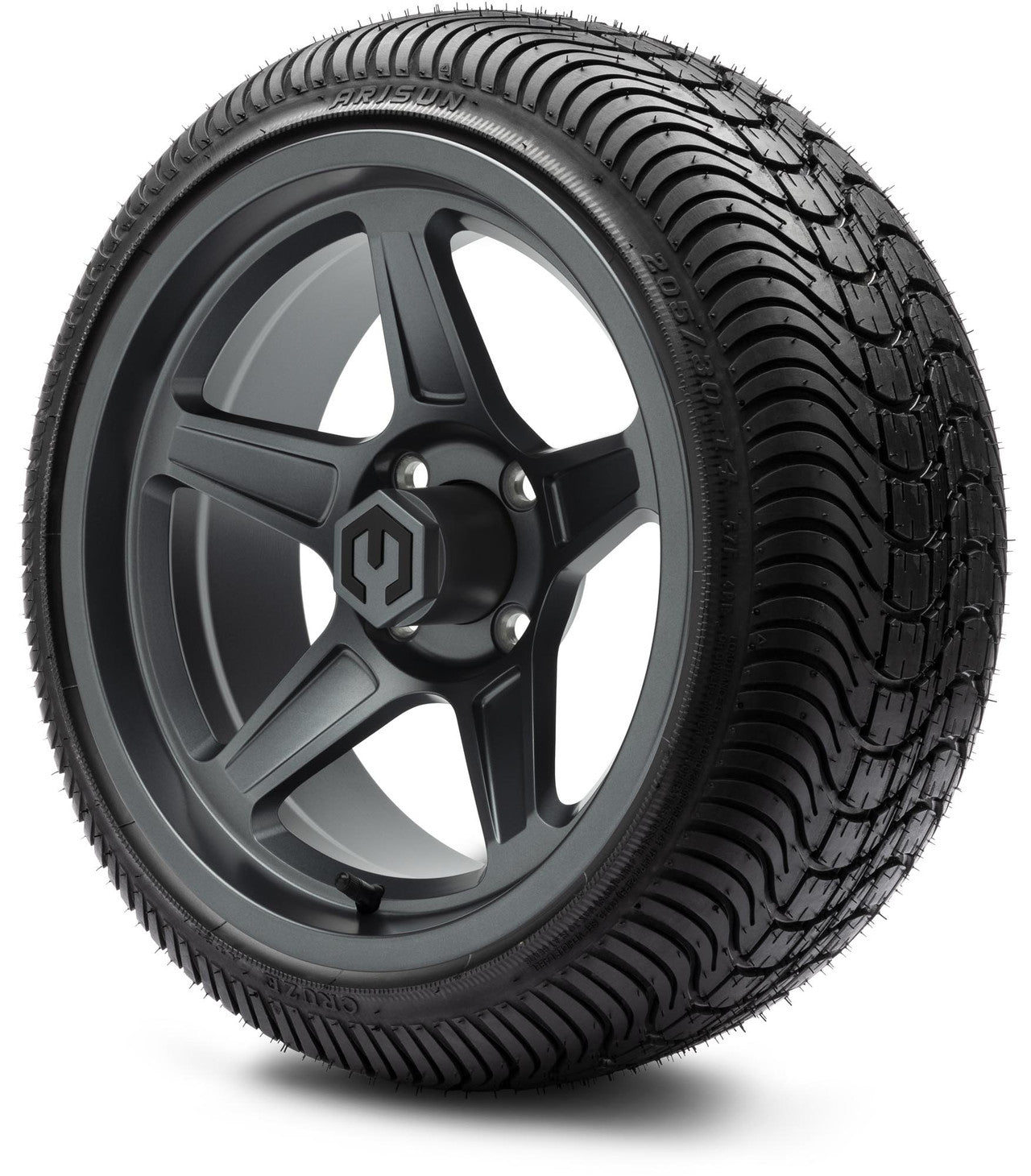 MODZ® 14" Drift Gunmetal Wheels & Street Tires Combo