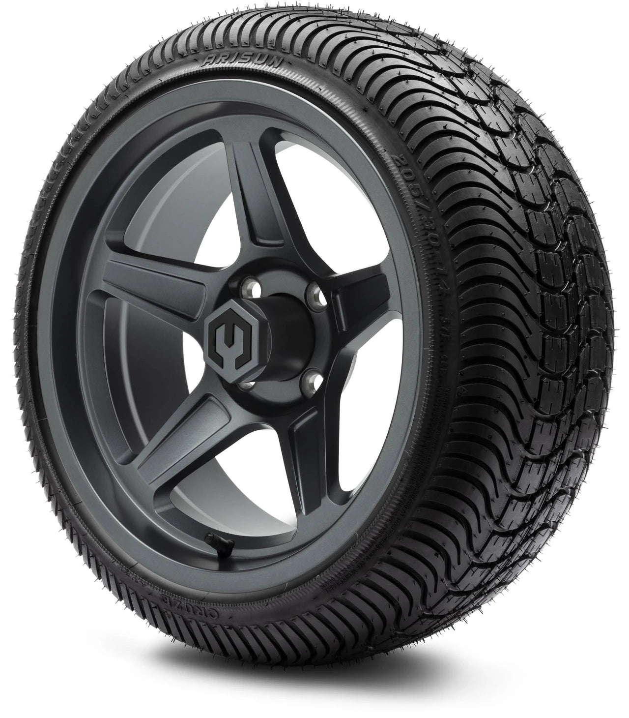 MODZ® 14" Drift Gunmetal Wheels & Street Tires Combo