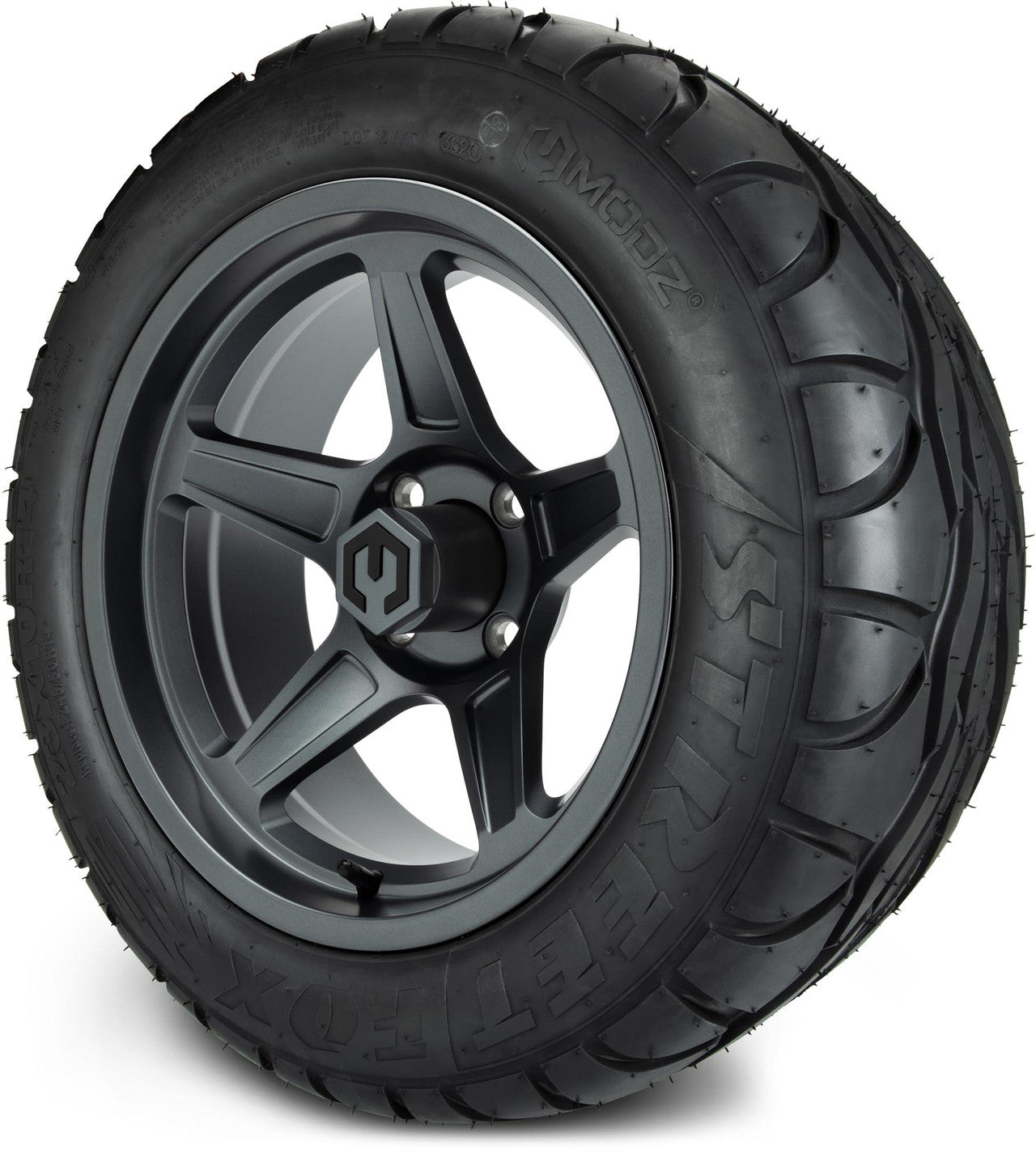 MODZ® 14" Drift Gunmetal Wheels & Street Tires Combo