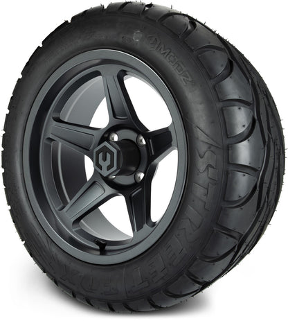 MODZ® 14" Drift Gunmetal Wheels & Street Tires Combo