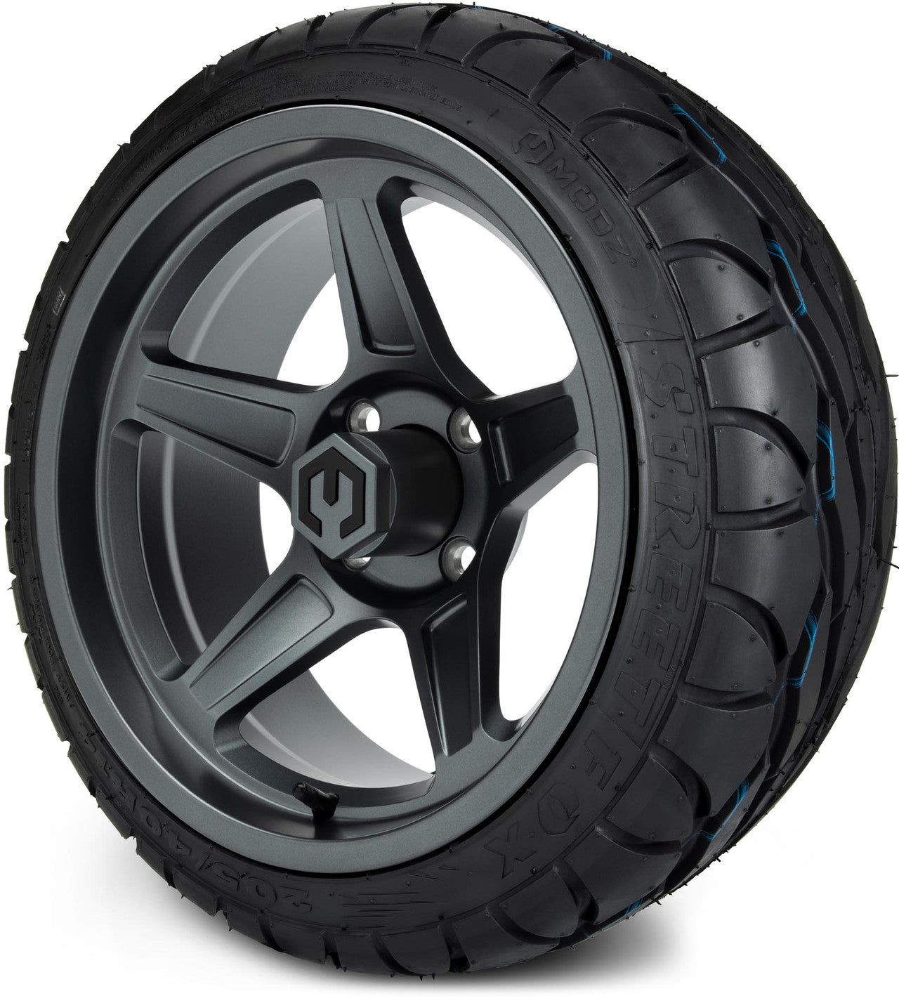 MODZ® 14" Drift Gunmetal Wheels & Street Tires Combo