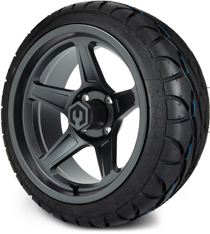 MODZ® 14" Drift Gunmetal Wheels & Street Tires Combo