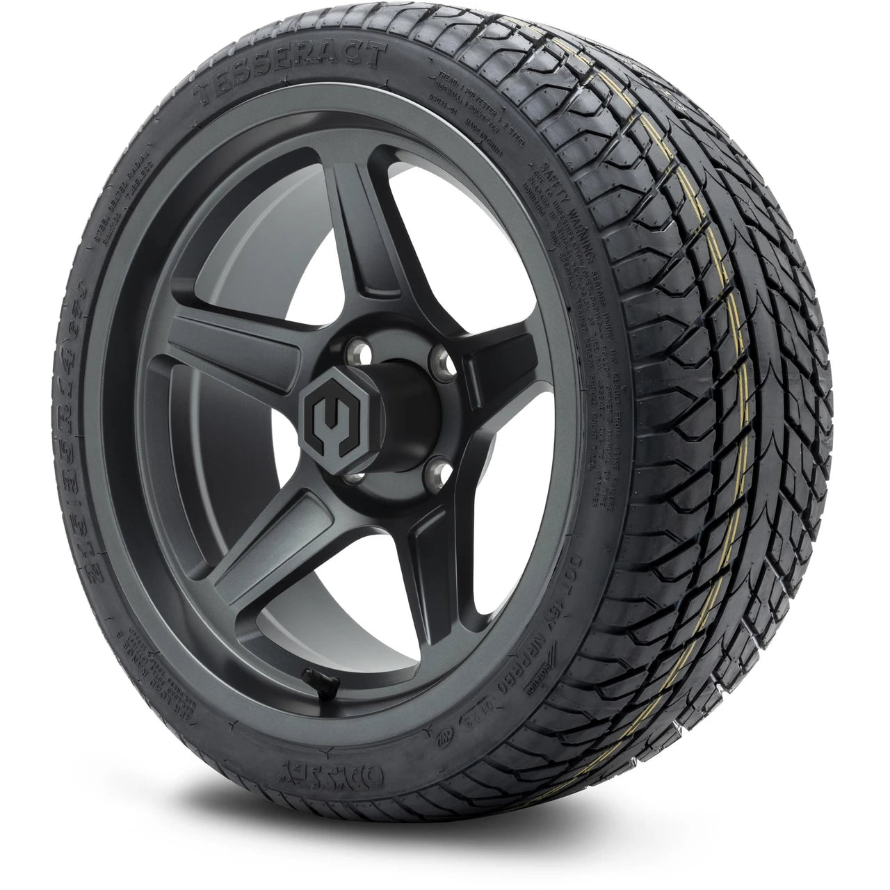 MODZ® 14" Drift Gunmetal Wheels & Street Tires Combo