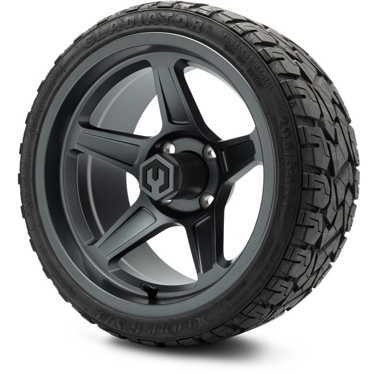 MODZ® 14" Drift Gunmetal Wheels & Off-Road Tires Combo