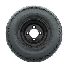 8" GTW® Topspin Tire & Black Steel Wheel Assembly