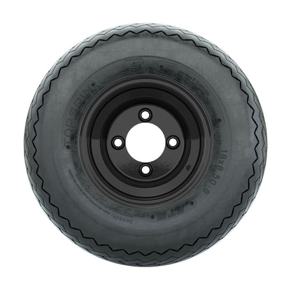 8" GTW® Topspin Tire & Black Steel Wheel Assembly