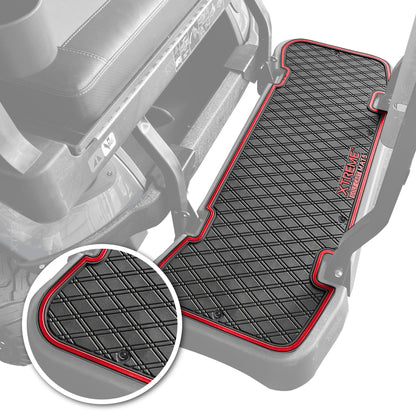 Xtreme Floor Mats for EZGO L6 Rear Seat Mat - Black/Red