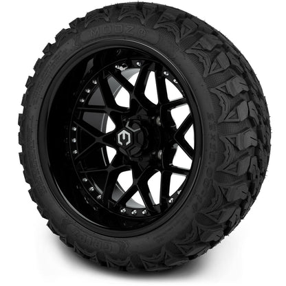 MODZ® 14" Formula Glossy Black Wheels & Off-Road Tires Combo