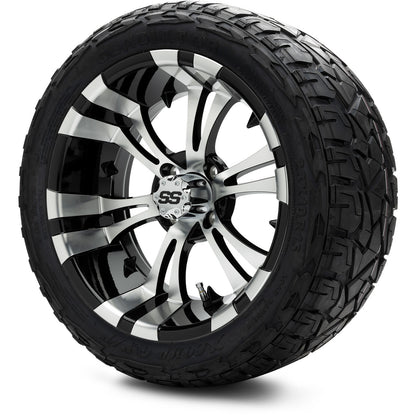 MODZ® 15" Vampire Machined Black Wheels & Off-Road Tires Combo