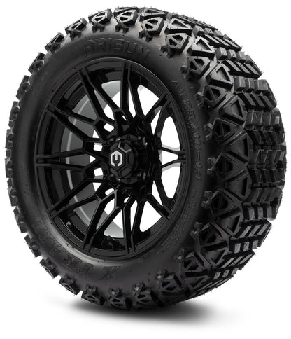 MODZ® 14" Galaxy Glossy Black Wheels & Off-Road Tires Combo