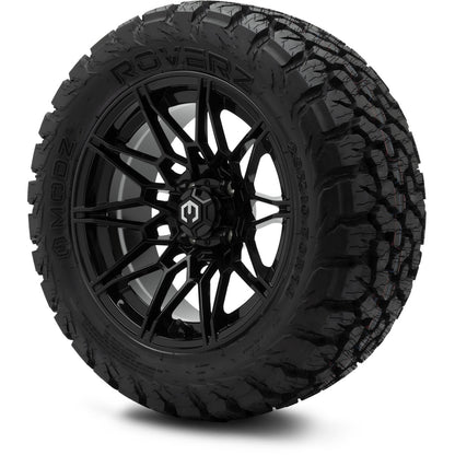 MODZ® 14" Galaxy Glossy Black Wheels & Off-Road Tires Combo