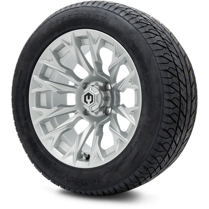 MODZ® 14" Falcon Silver Wheels & Street Tires Combo