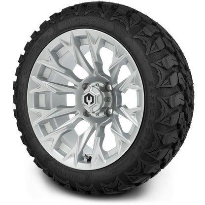 MODZ® 14" Falcon Silver Wheels & Off-Road Tires Combo