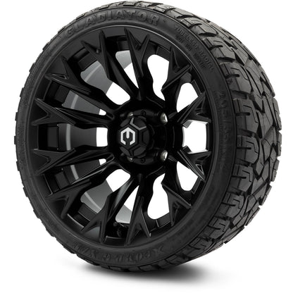 MODZ® 14" Falcon Matte Black Wheels & Off-Road Tires Combo