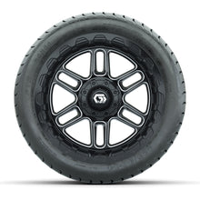 Set of (4) 14 in GTW® Titan Machined & Black Wheels with 225/30-14 Mamba Street Tire