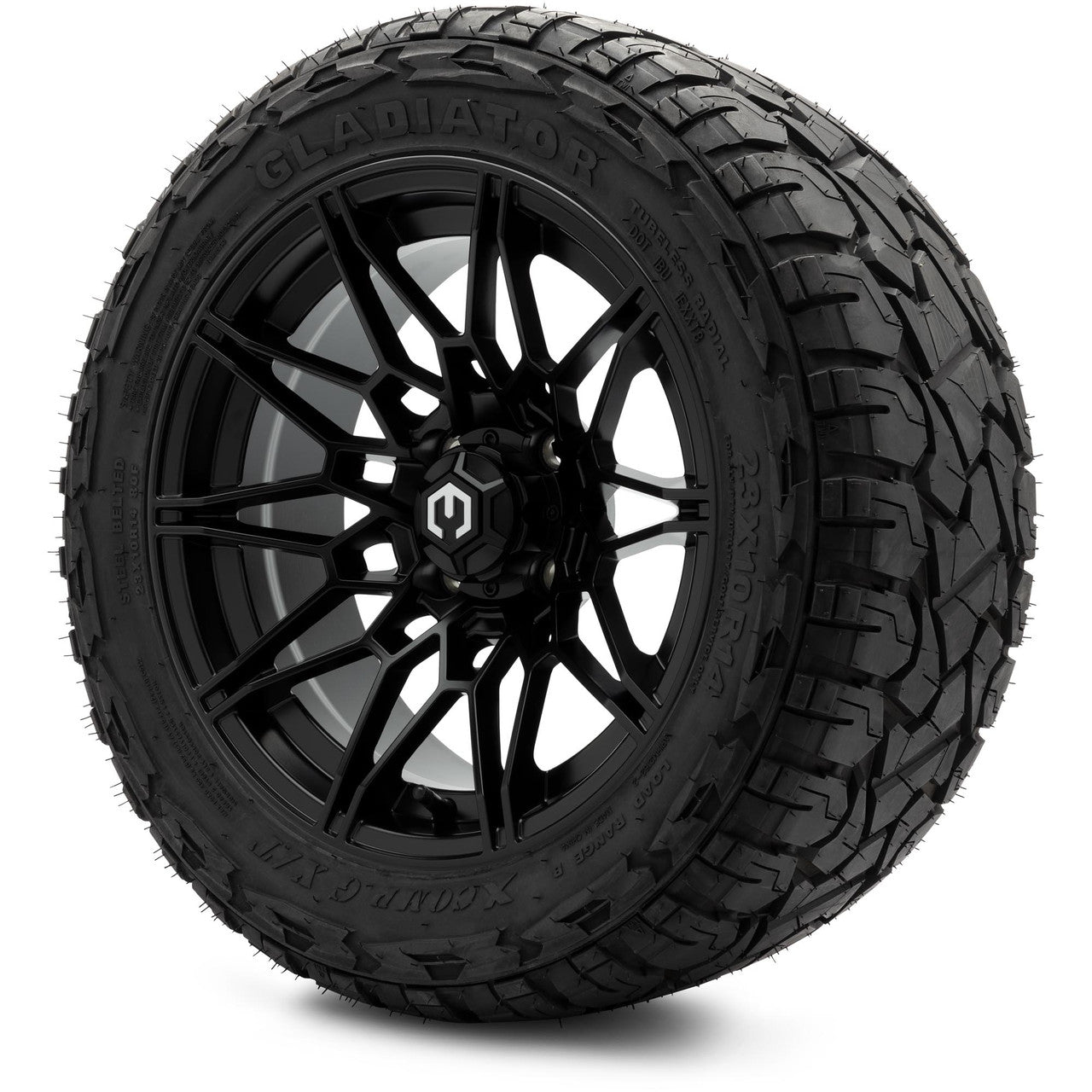MODZ® 14" Galaxy Matte Black Wheels & Off-Road Tires Combo