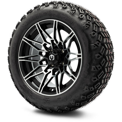 MODZ® 14" Galaxy Machined Black Wheels & Off-Road Tires Combo