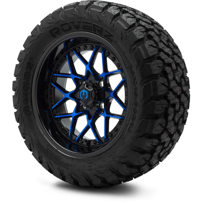 MODZ® 14" Formula Blue and Black Wheels & Off-Road Tires Combo
