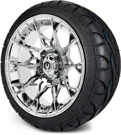 MODZ® 14" Chaos Chrome Wheels & Street Tires Combo