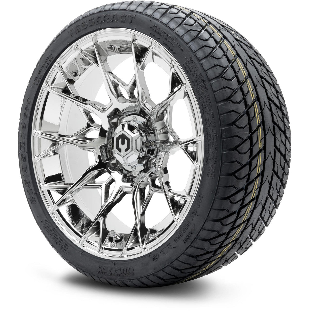 MODZ® 14" Chaos Chrome Wheels & Street Tires Combo
