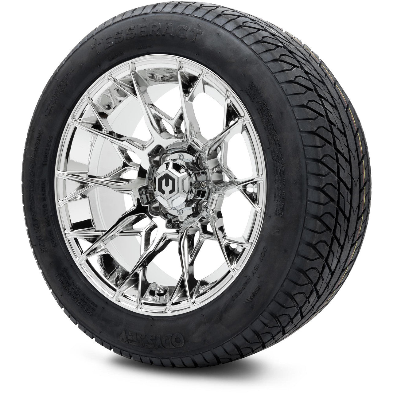 MODZ® 14" Chaos Chrome Wheels & Street Tires Combo