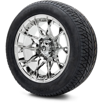 MODZ® 14" Chaos Chrome Wheels & Street Tires Combo