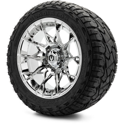 MODZ® 14" Chaos Chrome Wheels & Off-Road Tires Combo