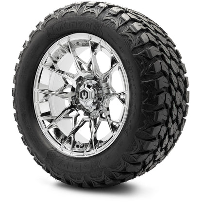 MODZ® 14" Chaos Chrome Wheels & Off-Road Tires Combo