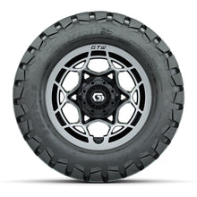 GTW® Nexus Gloss Black 12 in Wheels with 22x10-12 Timberwolf All-Terrain Tires – Full Set