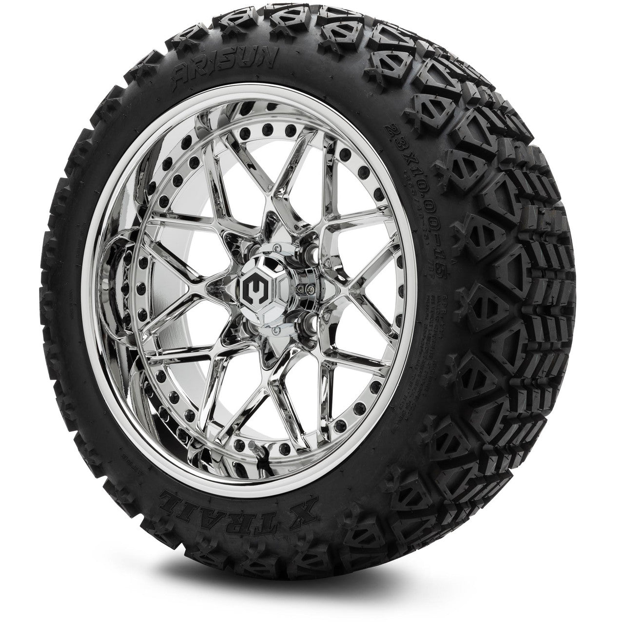 MODZ® 15" Formula Chrome Wheels & Off-Road Tires Combo