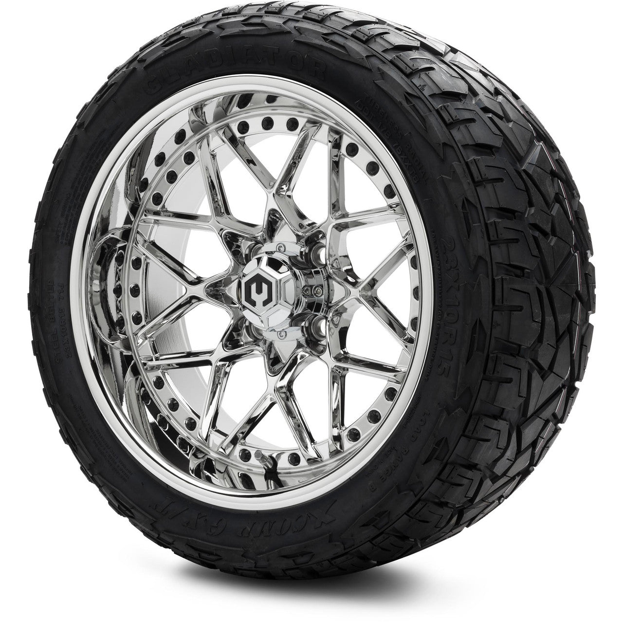 MODZ® 15" Formula Chrome Wheels & Off-Road Tires Combo