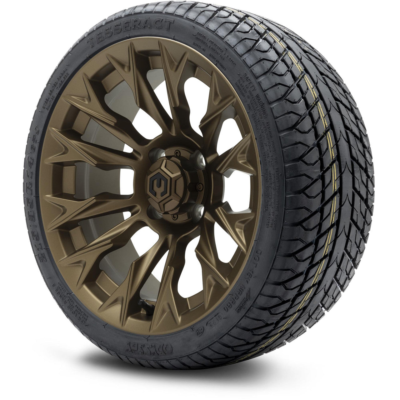 MODZ® 14" Falcon Matte Bronze Wheels & Street Tires Combo