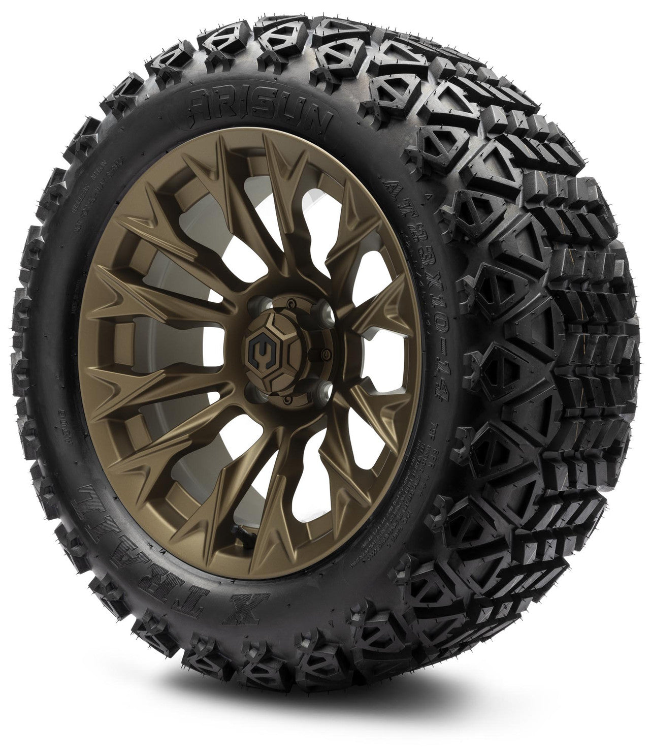 MODZ® 14" Falcon Matte Bronze Wheels & Off-Road Tires Combo