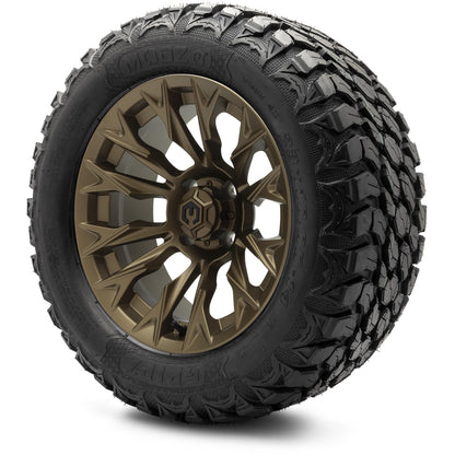 MODZ® 14" Falcon Matte Bronze Wheels & Off-Road Tires Combo