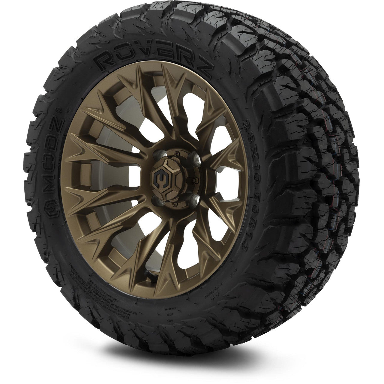 MODZ® 14" Falcon Matte Bronze Wheels & Off-Road Tires Combo