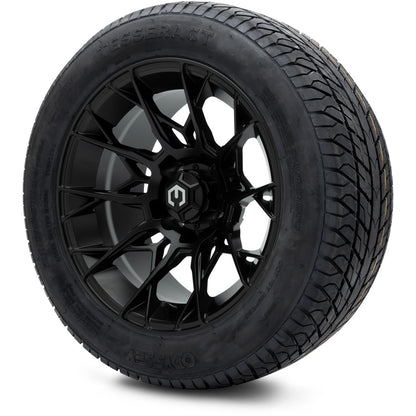 MODZ® 14" Chaos Matte Black Wheels & Street Tires Combo