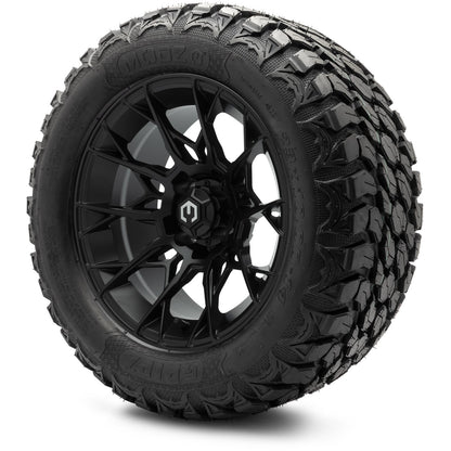 MODZ® 14" Chaos Matte Black Wheels & Off-Road Tires Combo