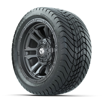 GTW® Shogun Gunmetal 12 in Wheels with 215/35-12 Mamba Street Tires - Full Set