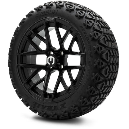 MODZ® 15" Matrix Matte Black Wheels & Off-Road Tires Combo