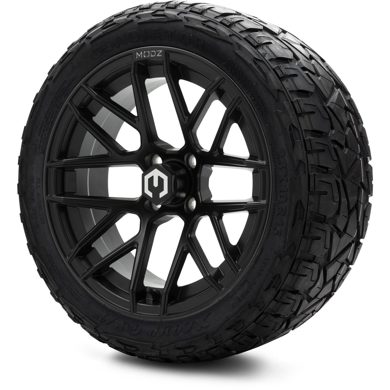 MODZ® 15" Matrix Matte Black Wheels & Off-Road Tires Combo
