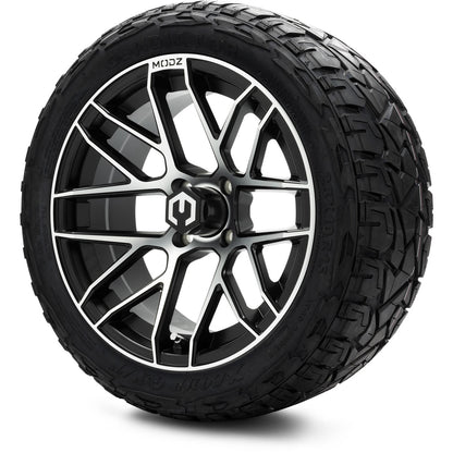 MODZ® 15" Matrix Machined Black Wheels & Off-Road Tires Combo