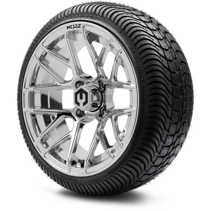 MODZ® 14" Matrix Chrome Wheels & Street Tires Combo