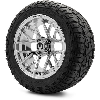 MODZ® 14" Matrix Chrome Wheels & Off-Road Tires Combo