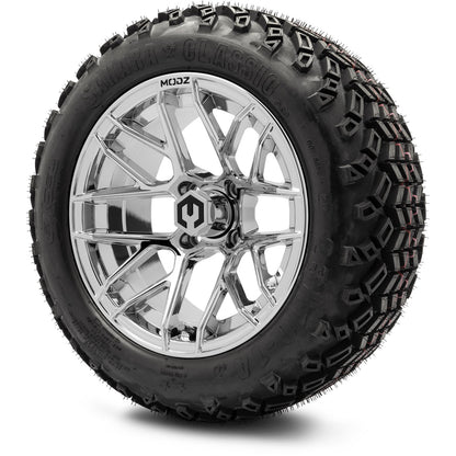 MODZ® 14" Matrix Chrome Wheels & Off-Road Tires Combo